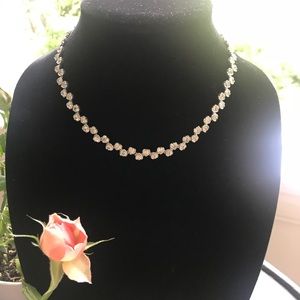 Heart Shaped Crystal Infinity Necklace